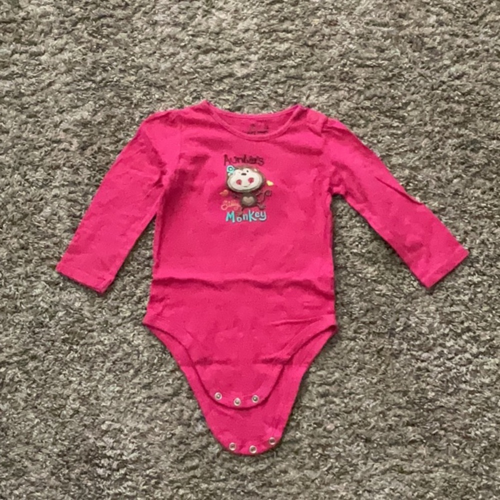 Jumping Beans Pink Owl Bodysuit One Piece
